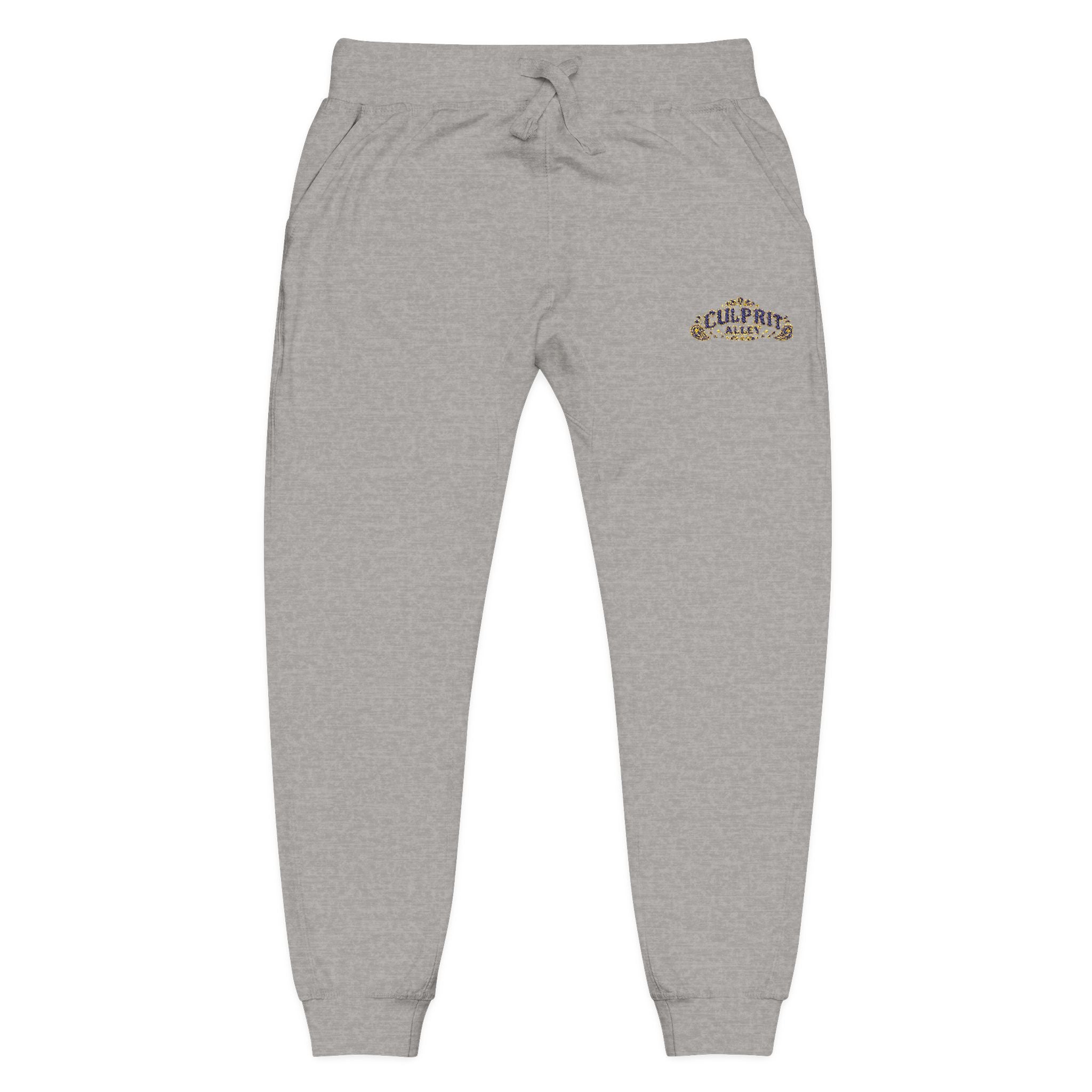Embroidered 'California' Floral Sweatpants — Cozy Fleece Joggers