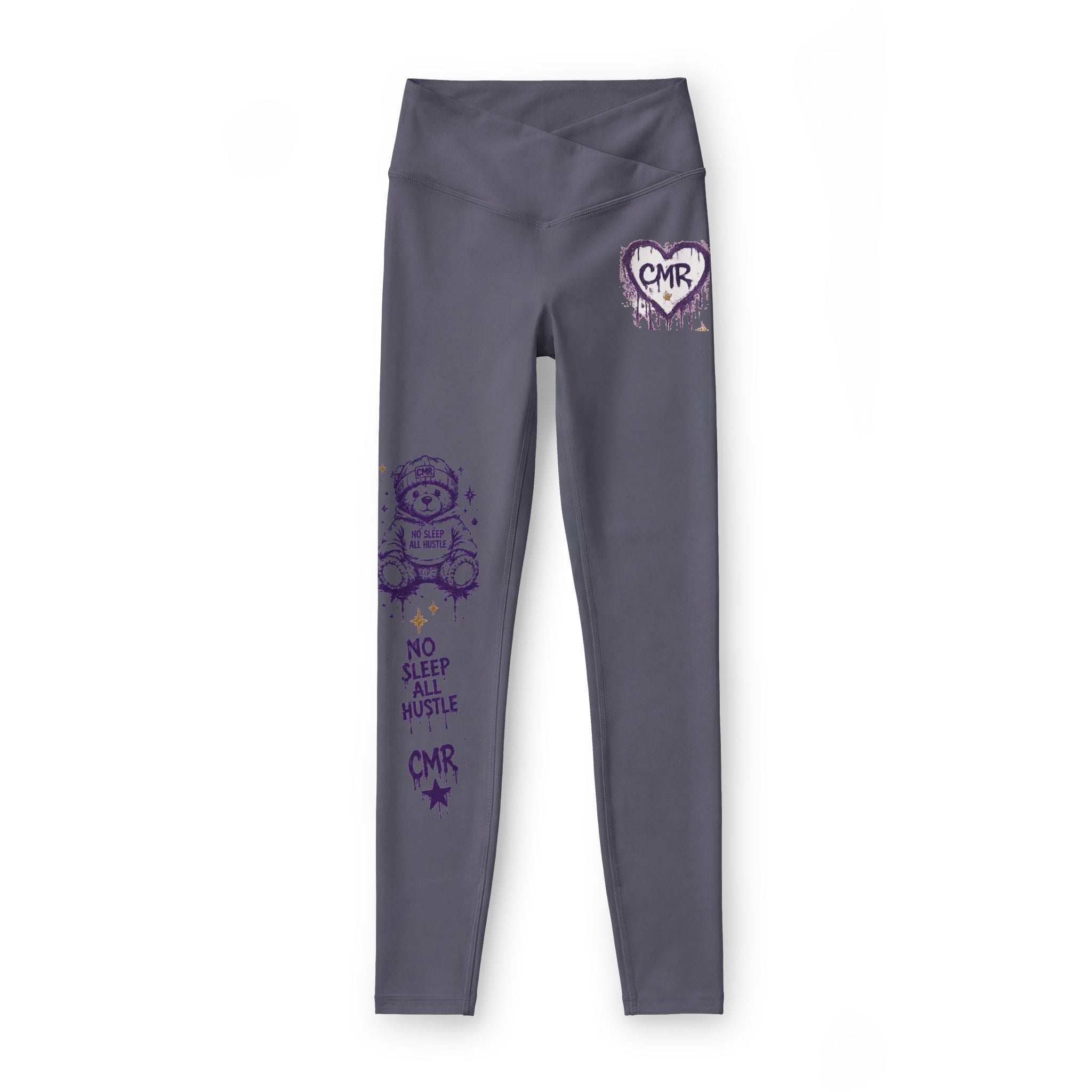 Cancer Warrior Leggings — CMR Heart & Teddy Tribute Women’s Activewear