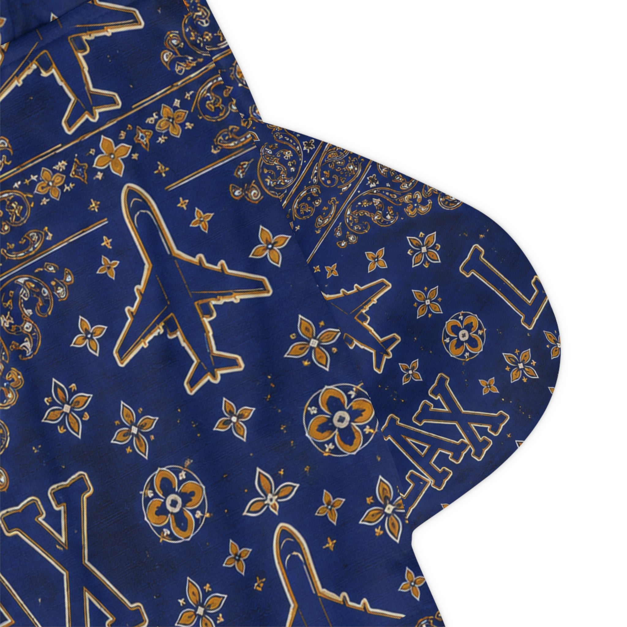 LAX Lacrosse Bandana-Print Rib Shorts — Athletic Casual Summer Wear