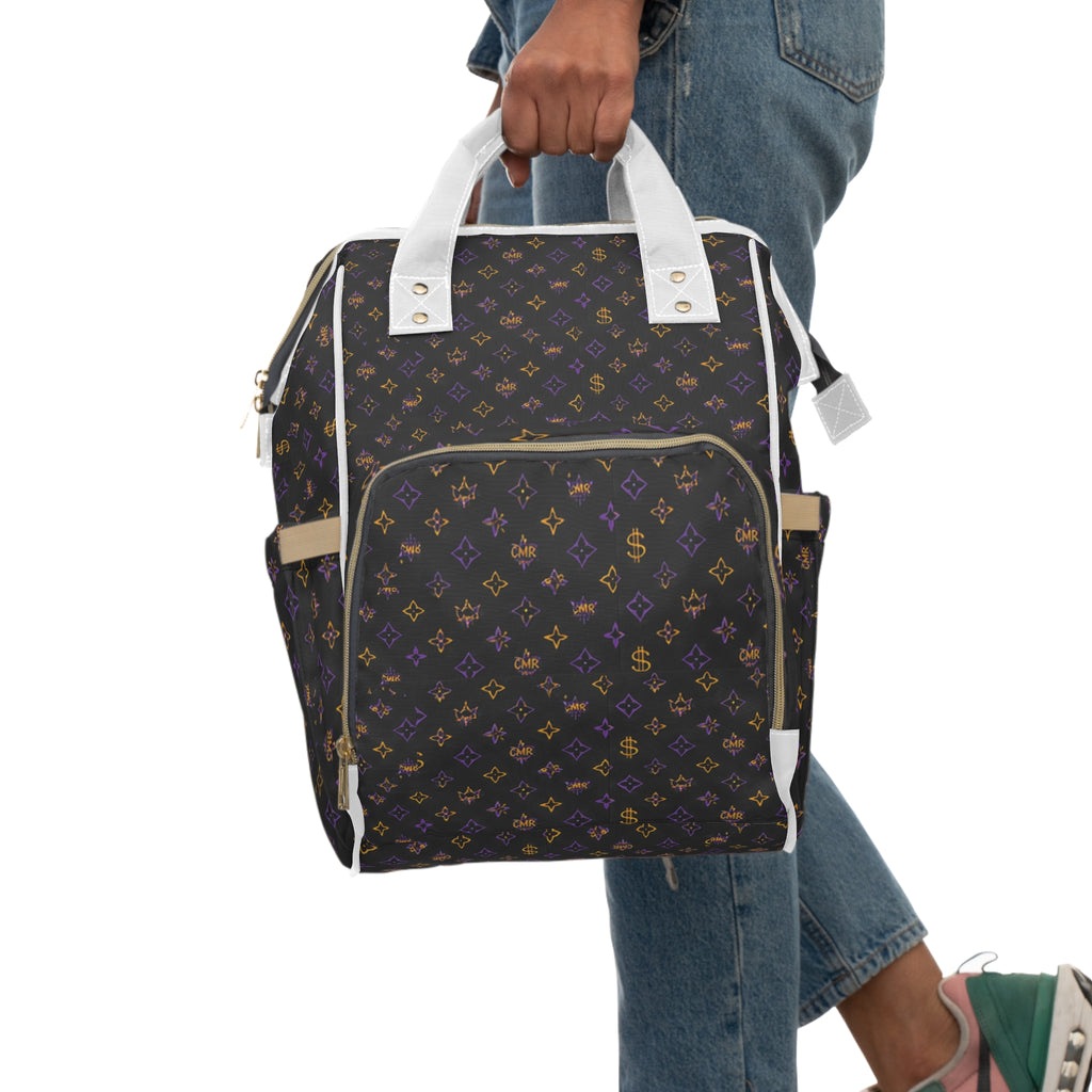 Luxury Multifunctional Diaper Bag Backpack — Waterproof Baby Changing Bag with Multiple Pockets