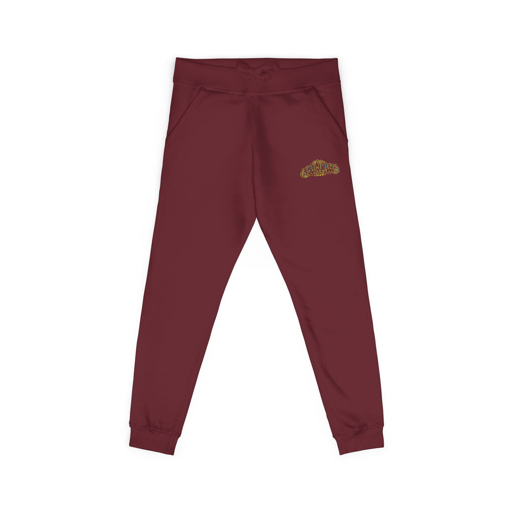 Embroidered 'California' Floral Sweatpants — Cozy Fleece Joggers