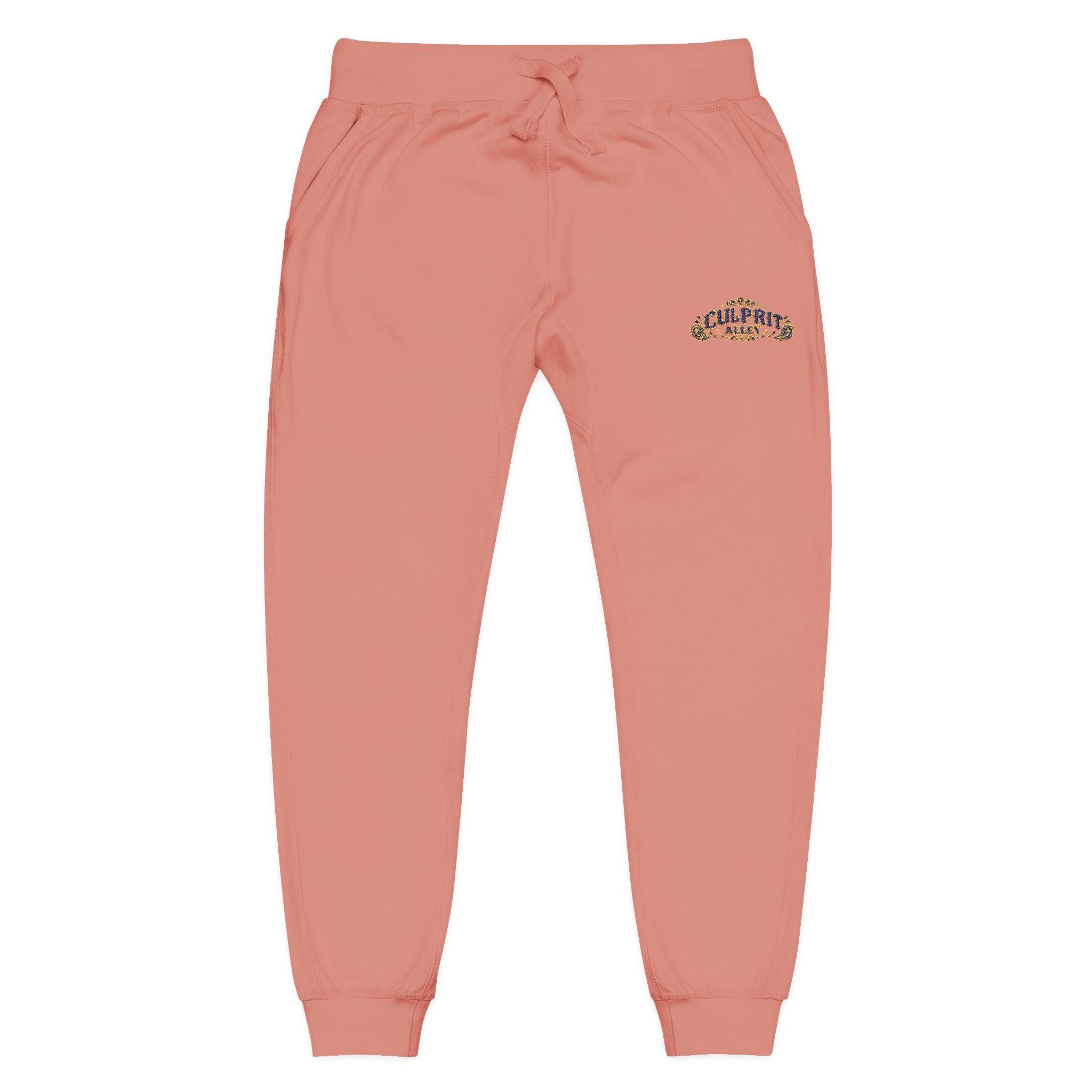 Embroidered 'California' Floral Sweatpants — Cozy Fleece Joggers
