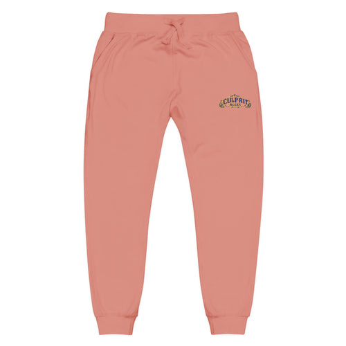 Embroidered 'California' Floral Sweatpants — Cozy Fleece Joggers