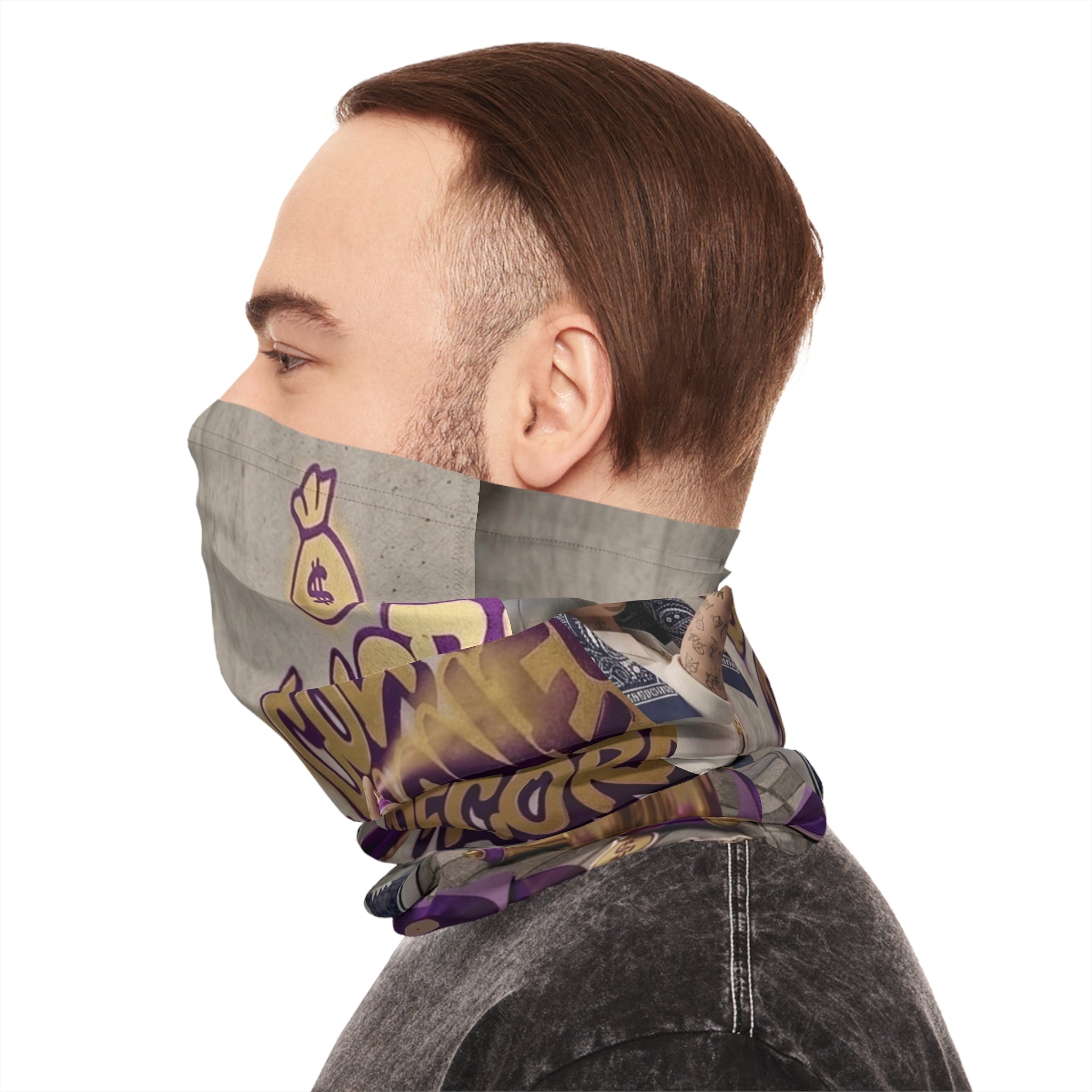 Neck Gaiter - 'Guilprit Money Records' Graffiti Bandana