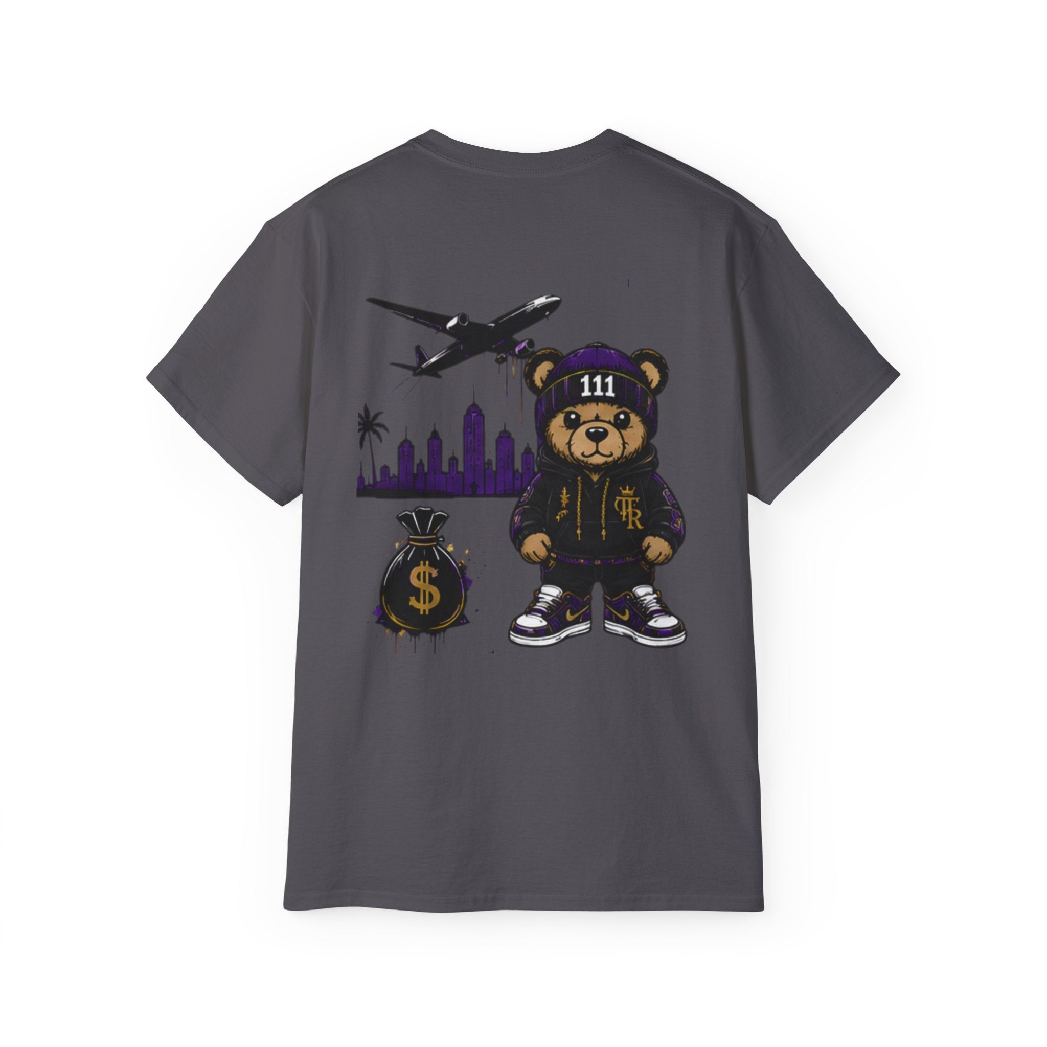 Hustle Bear Tee — 'No Sleep, All Hustle' LA Streetwear T-Shirt