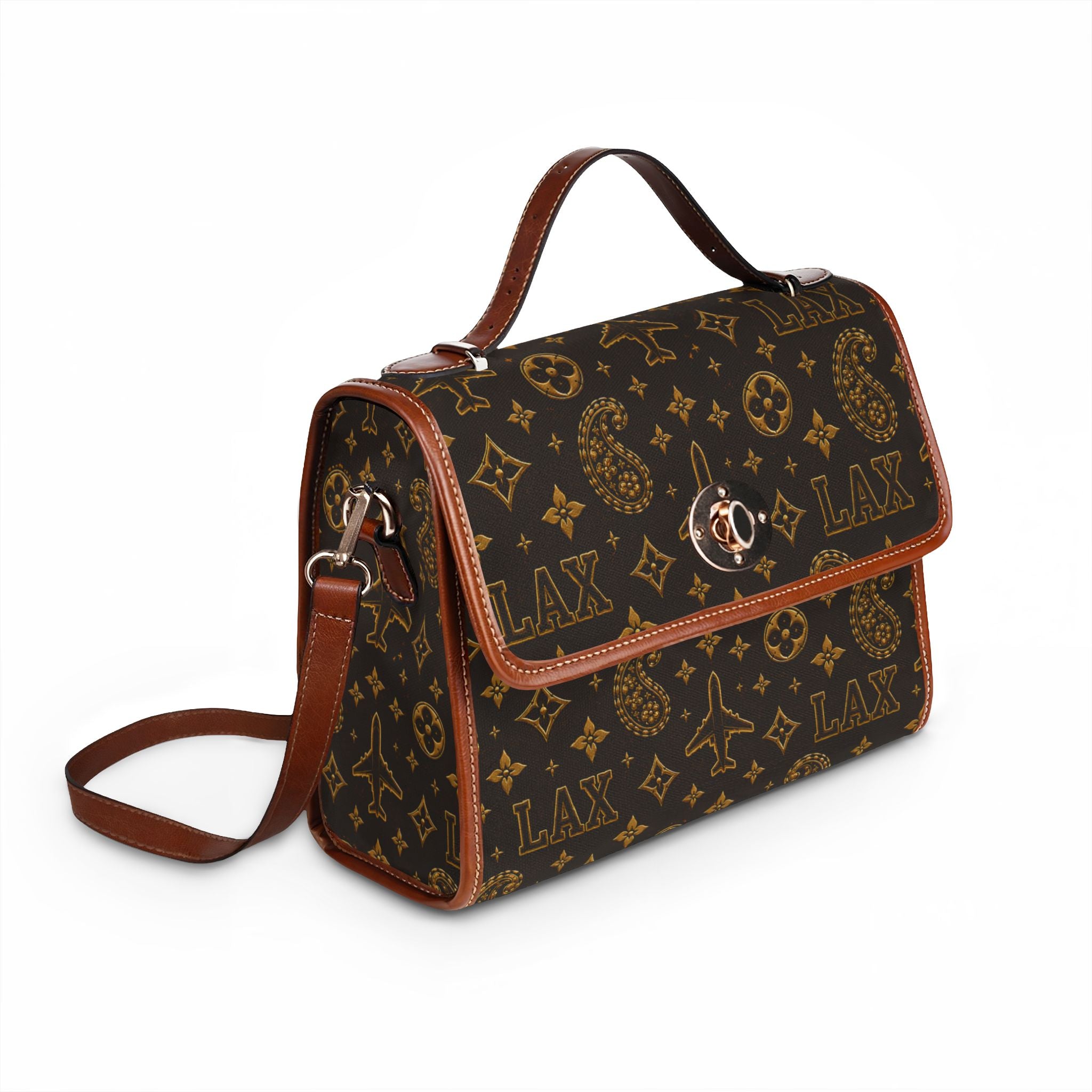 LAX Travel Canvas Satchel — Waterproof Designer-Style Flight Bag