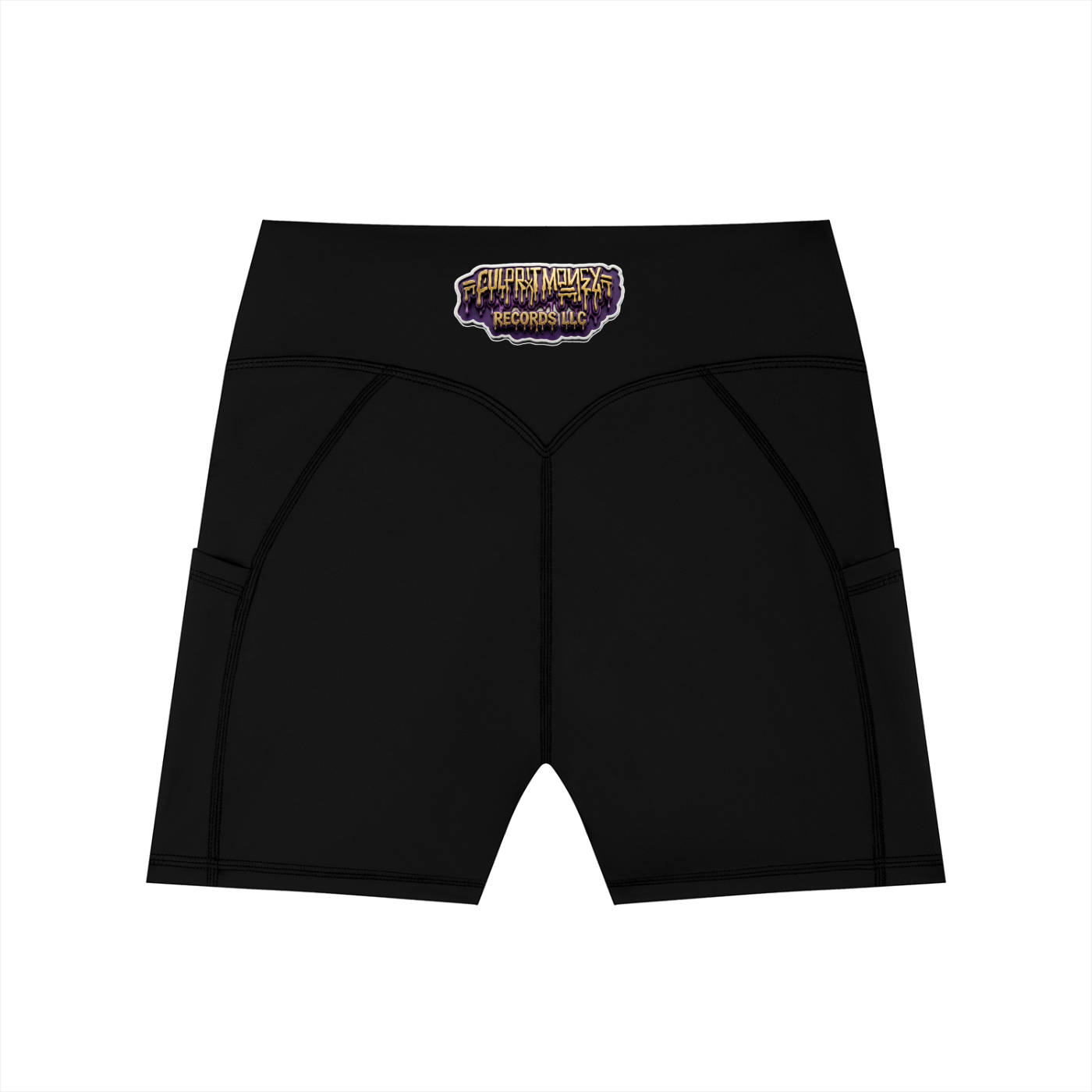 Women's High-Waisted Pocket Biker Shorts