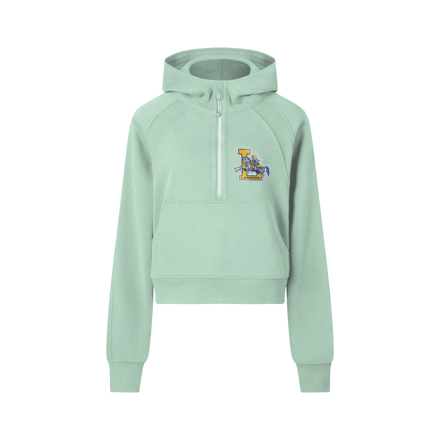 Cropped Half-Zip Hoodie