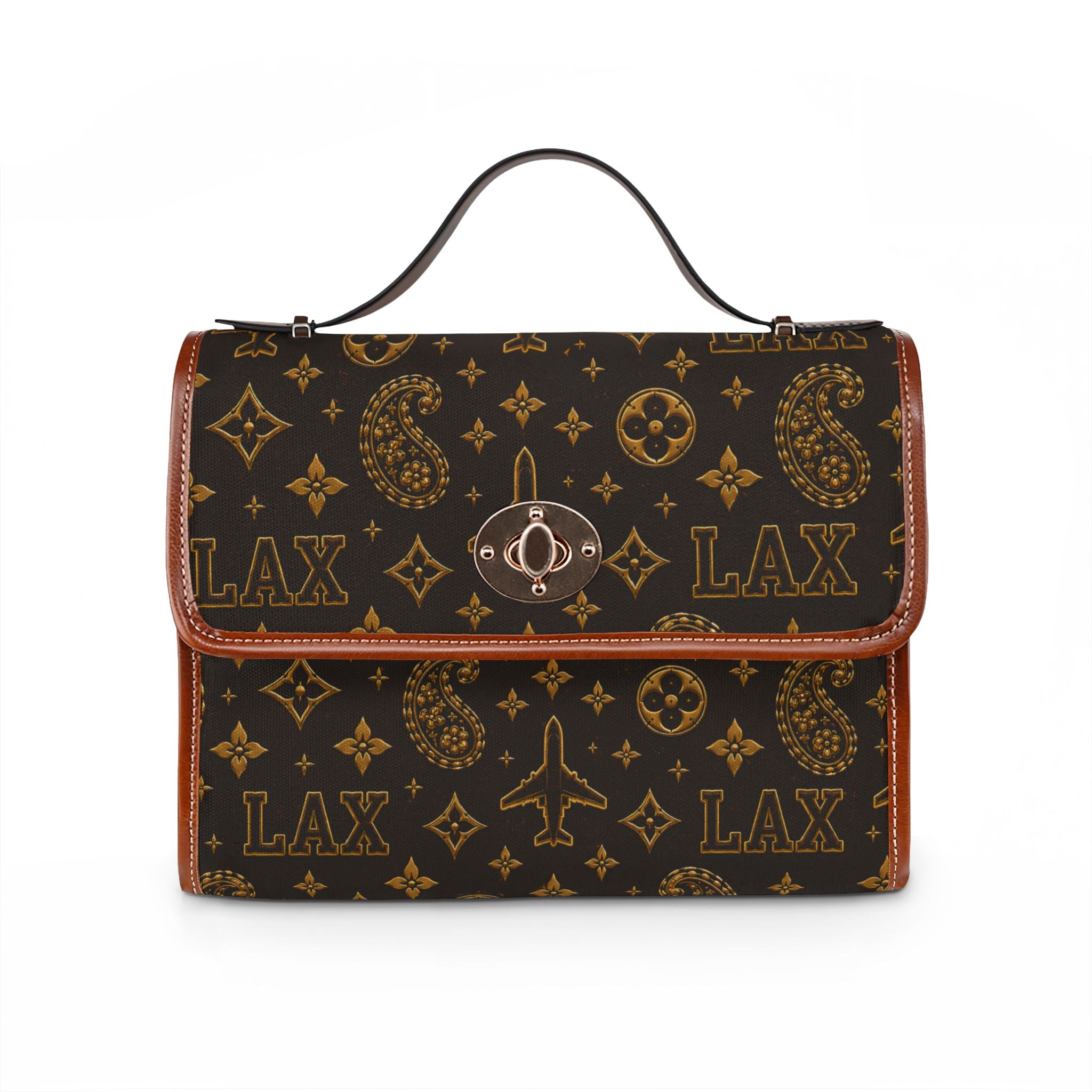 LAX Travel Canvas Satchel — Waterproof Designer-Style Flight Bag
