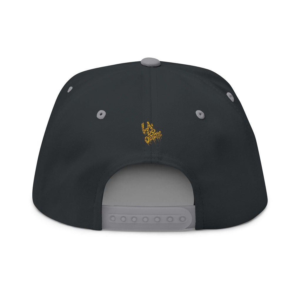 Royal Graffiti Flat Bill Cap — Embroidered CMR Crown Logo