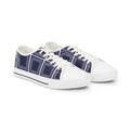Bandana Patchwork Low Top Sneakers — Men's Casual Navy Graphic Shoes