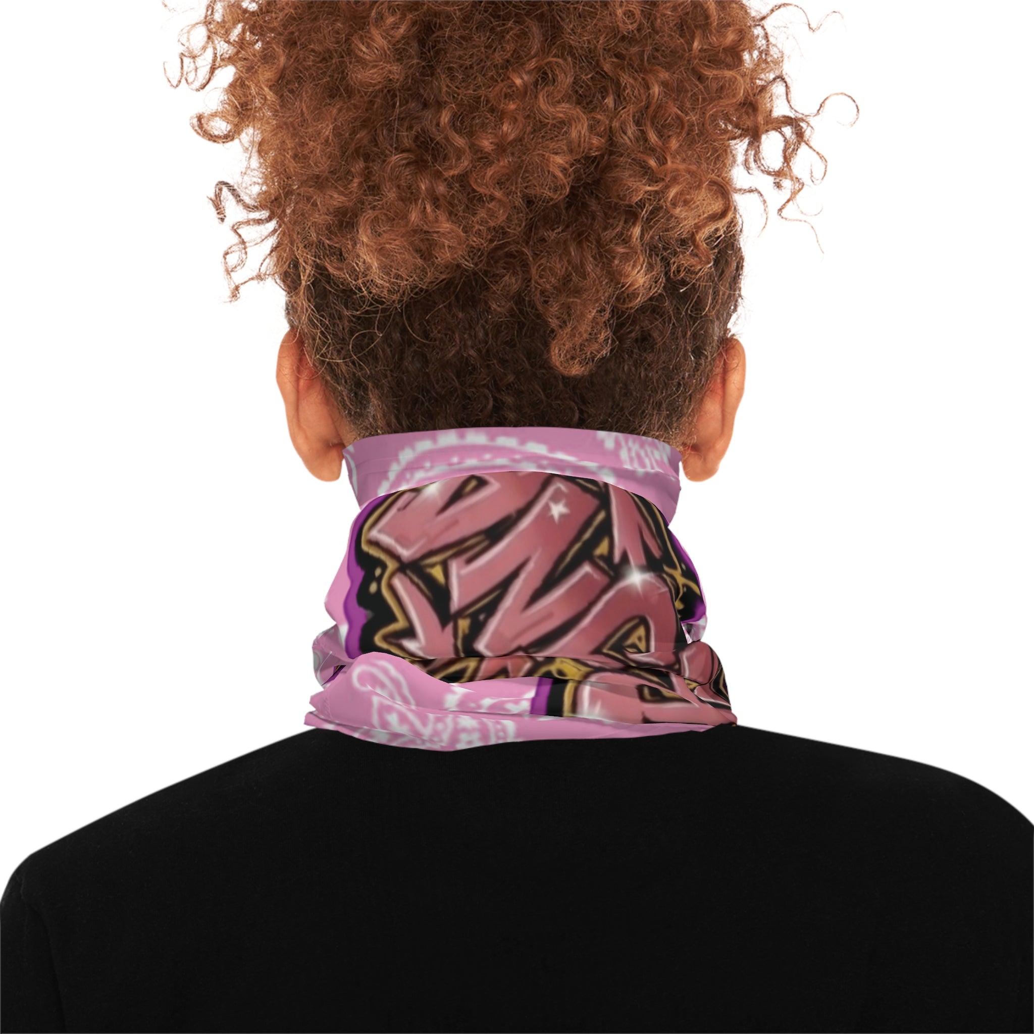 Pink Paisley Rapstreet Neck Gaiter — Urban Graffiti Face Covering