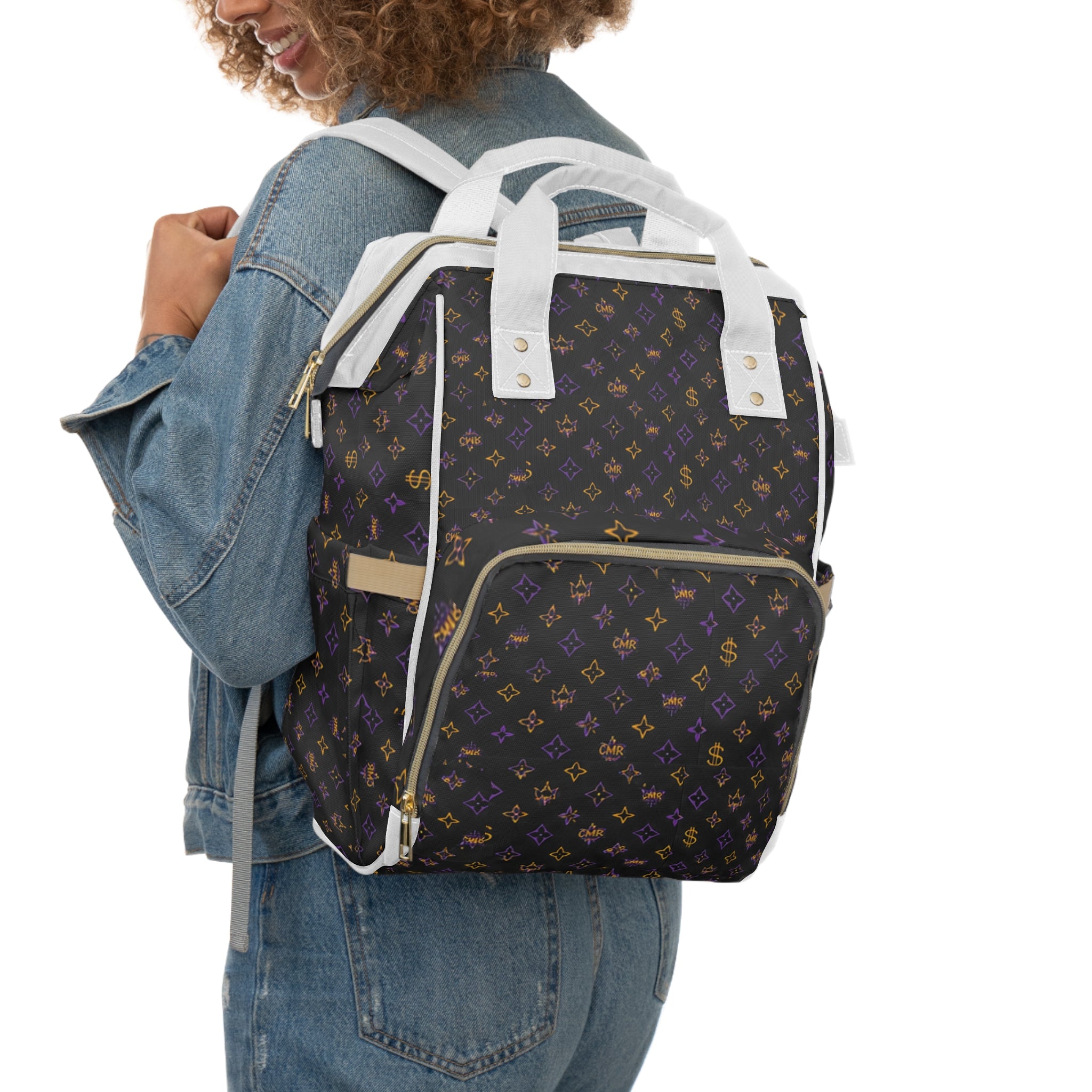 Luxury Multifunctional Diaper Bag Backpack — Waterproof Baby Changing Bag with Multiple Pockets