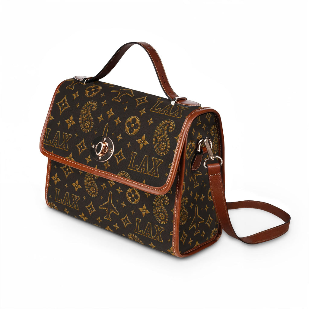 LAX Travel Canvas Satchel — Waterproof Designer-Style Flight Bag