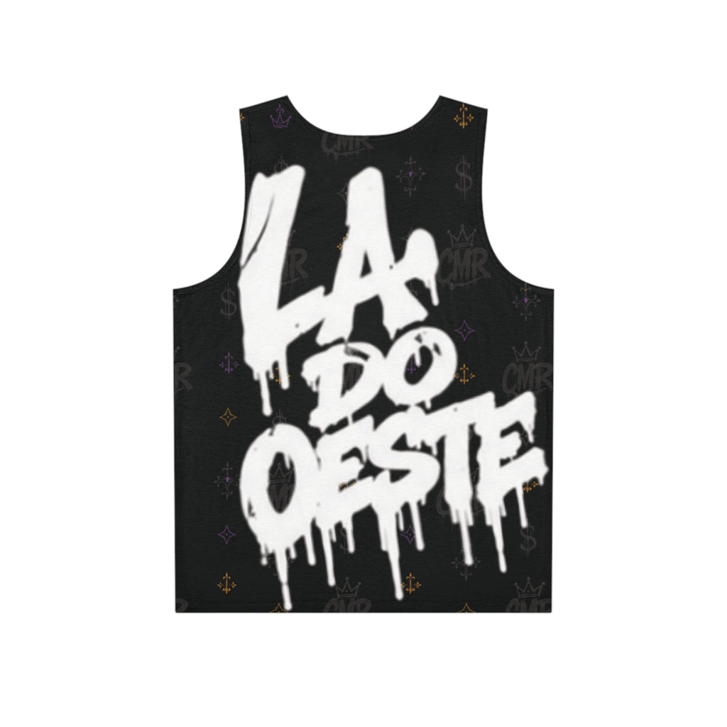 La Do Oeste Graffiti Tank Top — All-Over Print Streetwear for Men