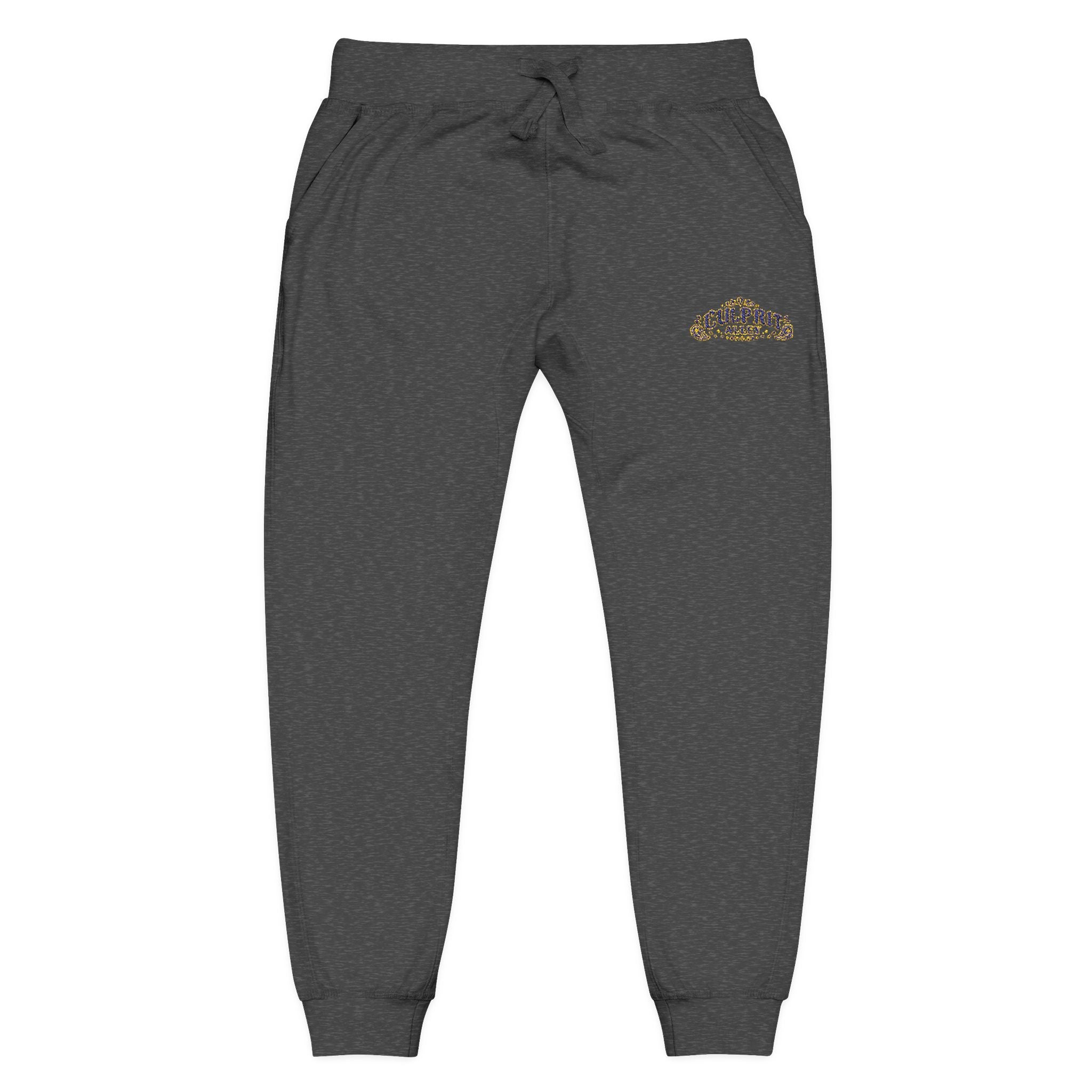 Embroidered 'California' Floral Sweatpants — Cozy Fleece Joggers