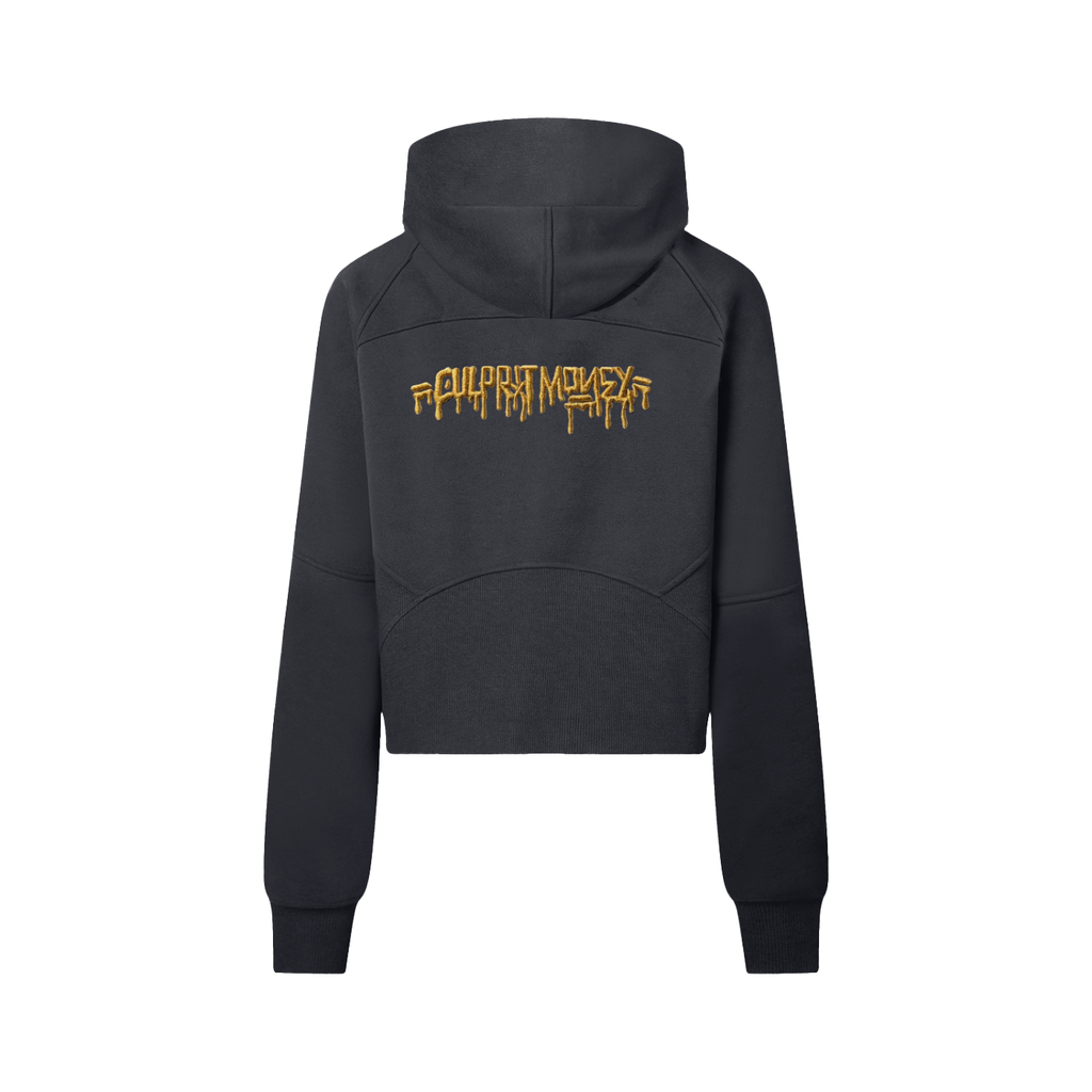 Cropped Half-Zip Hoodie